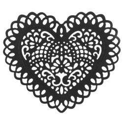 Wykrojnik do papieru, serce rozm. 10,2 x 8,8 cm