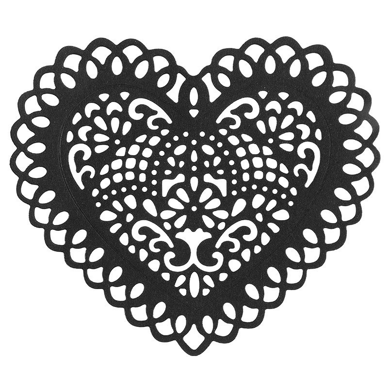 Wykrojnik do papieru, serce rozm. 10,2 x 8,8 cm