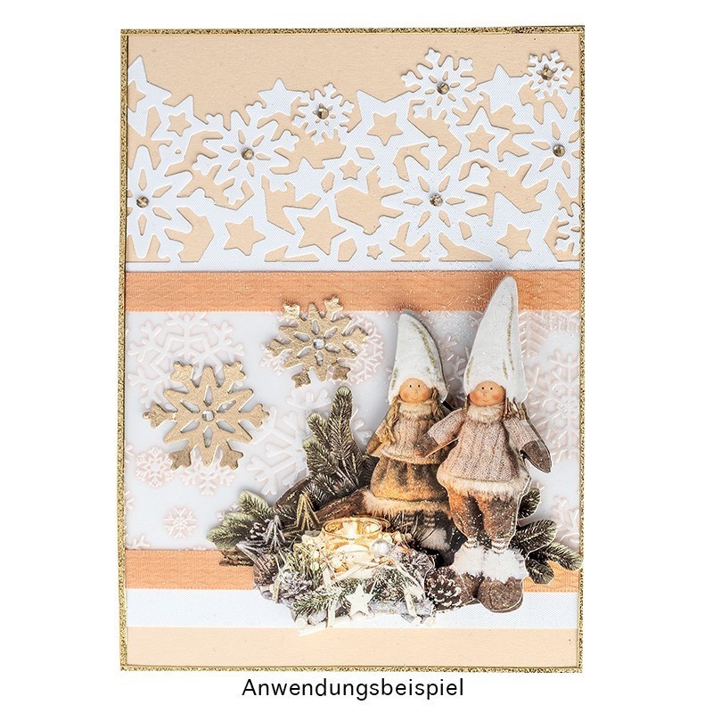 Wykrojnik do papieru,  śnieżynki 2szt