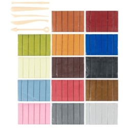 Modelina z brokatem Faszina Soft, zestaw 19 szt.