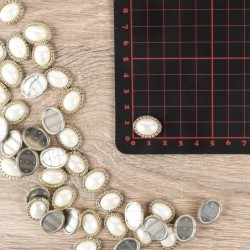 Kamienie dekoracyjne - kabaszon w ornamencie 40 szt