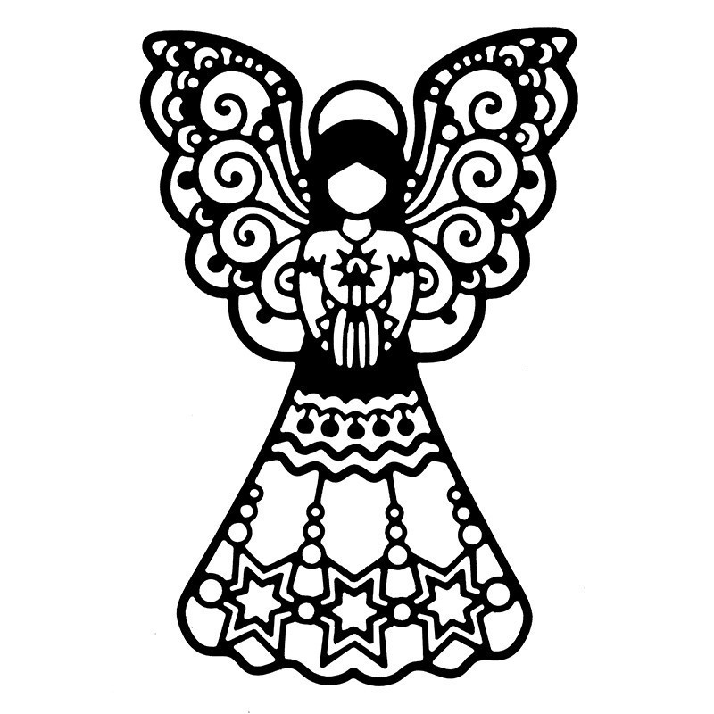 Wykrojnik do papieru Anioł rozm. 9,3cm x 13,9cm