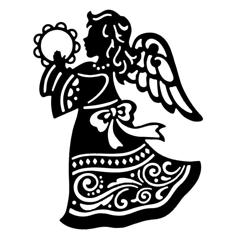 Wykrojnik do papieru, Anioł rozm. 13cm x 9,9cm