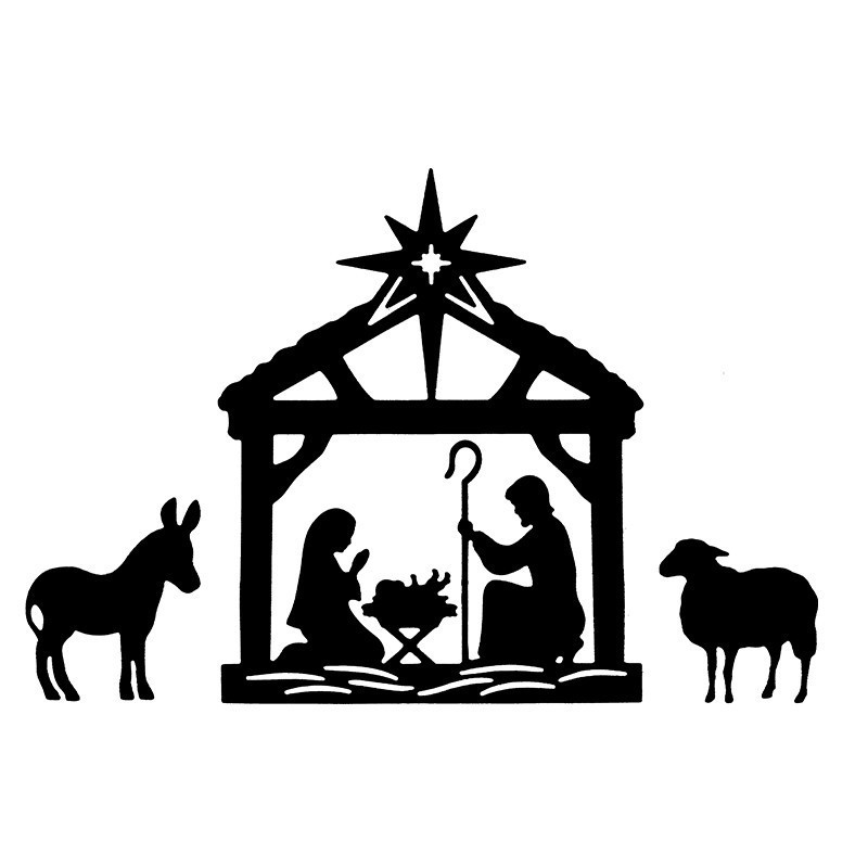 Wykrojnik do papieru, Szopka 3szt