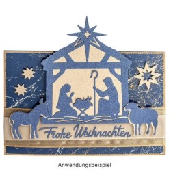 Wykrojnik do papieru, Szopka 3szt