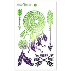 Szablon Ciao Bella 12cm x 20cm