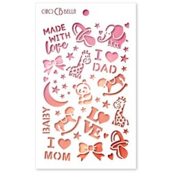 Szablon Ciao Bella 12 cm x...