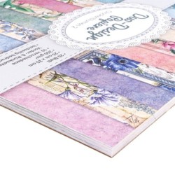 Zestaw papierów 20 kartek, kwiaty, 25x25 cm