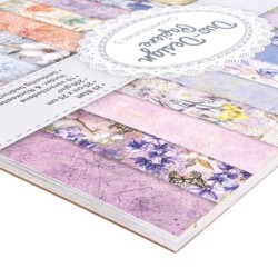 Zestaw papierów kwiaty, 20 kartek, 25x25cm