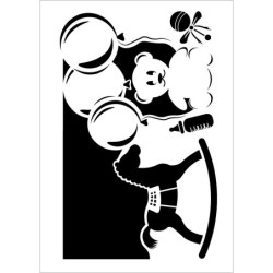 Szablon dziecięcy, Konik i...