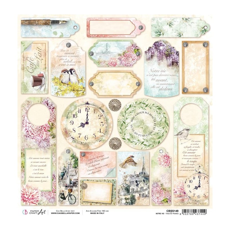Notre Vie Tags & Frames rozm. 30,5cm x 30,5cm