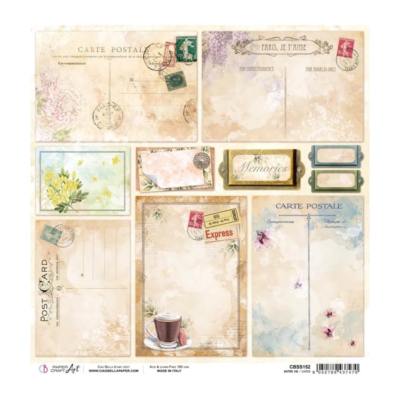 Notre Vie arkusz papieru, 30,5cm x 30,5cm