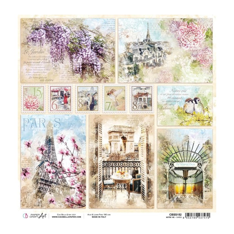 Notre Vie arkusz papieru, 30,5cm x 30,5cm