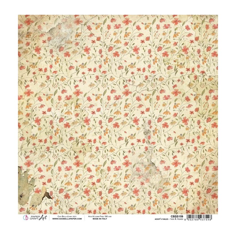 Aesop's Fables Tags & Frames arkusz papieru, 30,5cm x 30,5cm