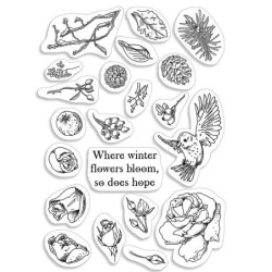 Stemple Ciao Bella, Zima w ogrodzie, 21 szt, rozm. 10x15 cm