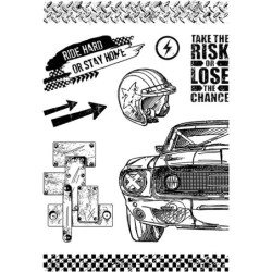 Stemple Ciao Bella, Samochód, 9 szt., rozm. 10x15 cm