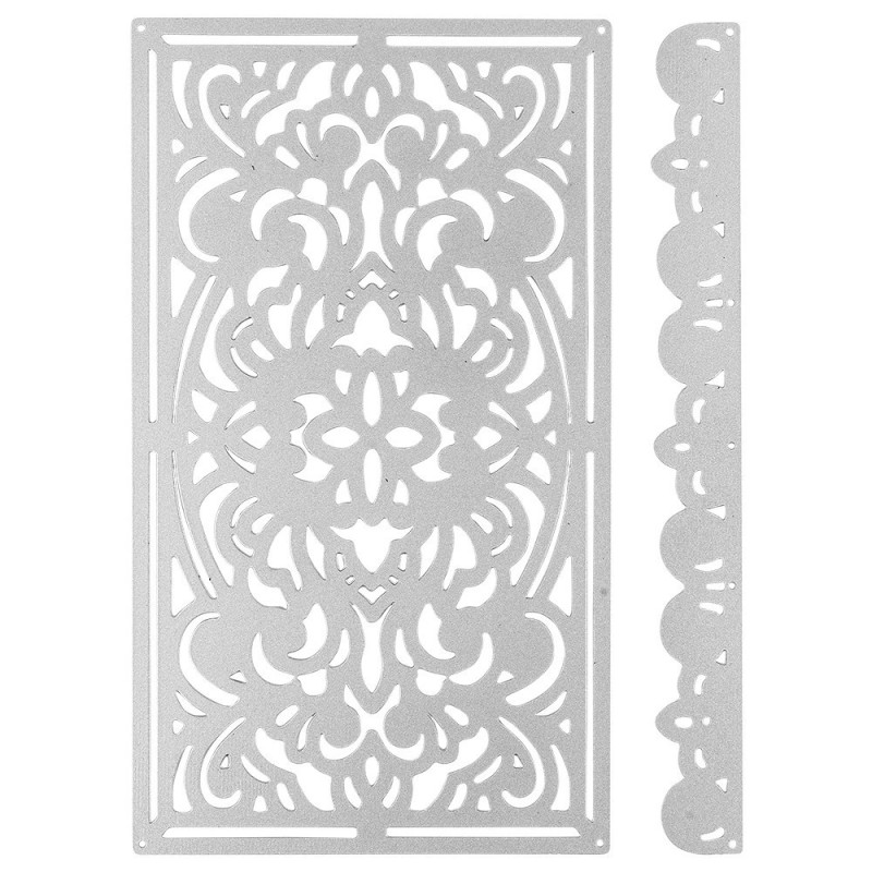 Wykrojnik do papieru - barokowe kwiaty 2 szt