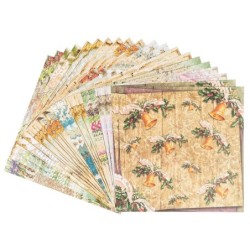 Zestaw papierów światecznych nr 3, 25 x 25cm