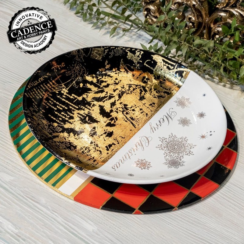 Transfer Rub On Cadence, świąteczny, srebrny, A3, nr 04