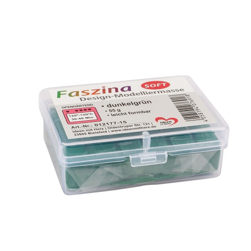 Modelina termoutwardzalna, Faszina Soft 55g, ciemnozielony