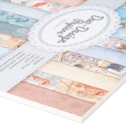 Zestaw papierów, morskie wzory, 20 kartek, 25x25cm