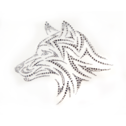 Aplikacja Hot Fix Wilczek z kamieni – rozmiar A4