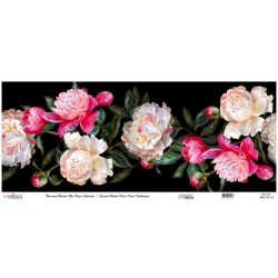 Papier ryżowy Cadence 30x68 cm – wzory kwiatowe do decoupage