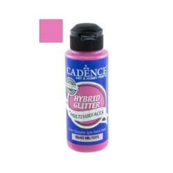 Farba hybrydowa brokatowa, fuksja 120 ml