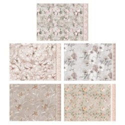 Bazy do kart okolicznościowych, róże, rozm. B6, 10szt.