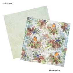 Zestaw papierów, Świąteczny czas, 20 kartek, 25x25 cm