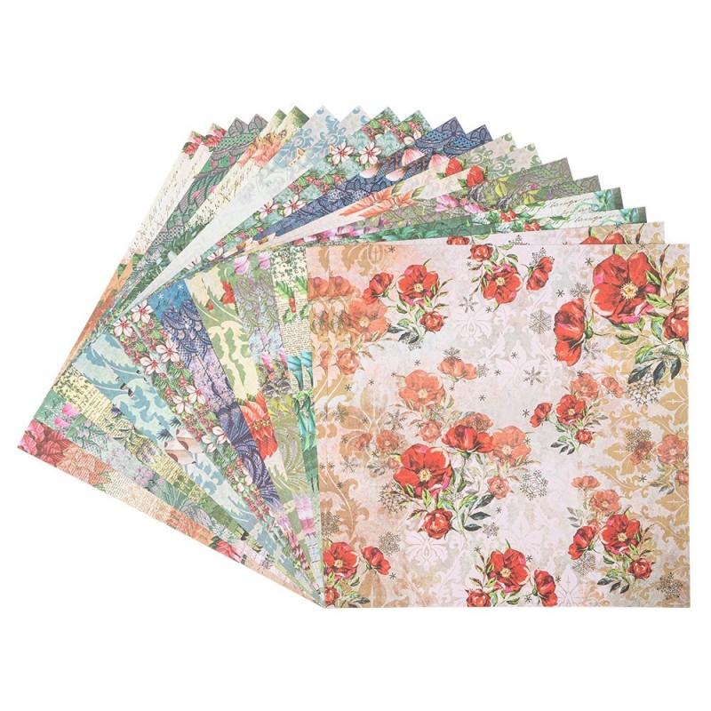 Zestaw papierów, Świąteczny czas 2, 20 kartek, 25x25 cm