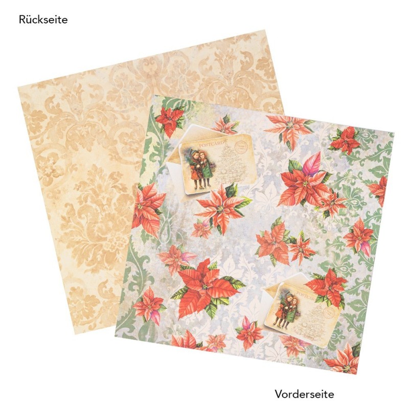 Zestaw papierów, Świąteczny czas 2, 20 kartek, 25x25 cm