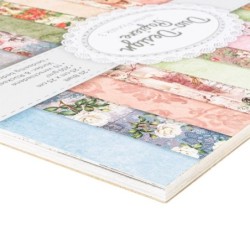 Zestaw papierów, zimowe kwiaty, 20 kartek, 25x25 cm