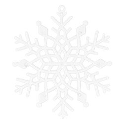 Kryształki lodu rozm. 10,5 x 9,3 cm, 17 szt.