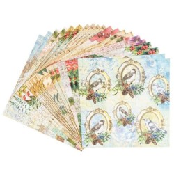 Zestaw papierów, Zimowy czas 2, 20 kartek, 25x25 cm