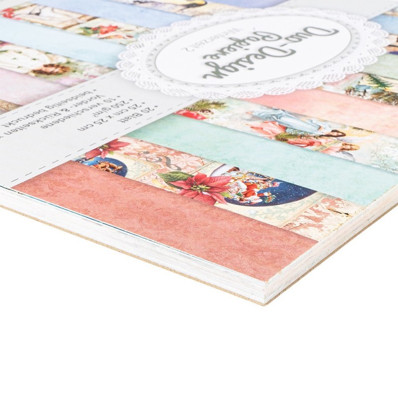 Zestaw papierów, Zimowy czas 2, 20 kartek, 25x25 cm