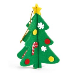 Zestaw świąteczny, choinki z filcu 600 elementów