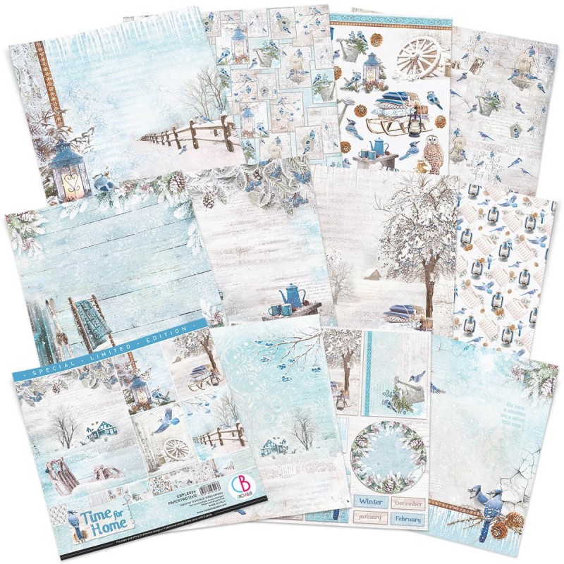 Ciao Bella zestaw paierów Time for Home 12 kartek