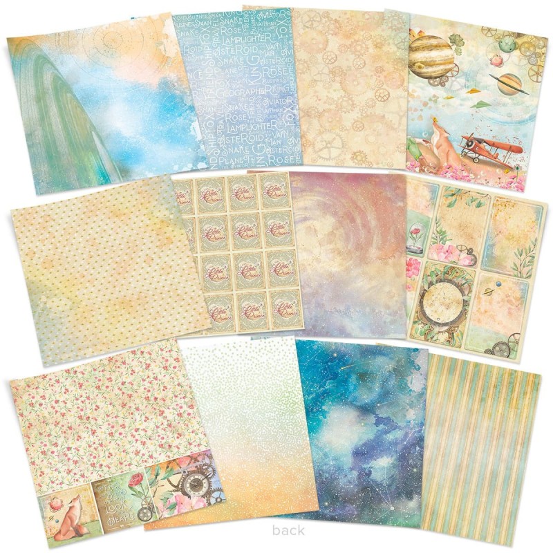 The Little Prince, zestaw 12 kartek, rozm. 20,3x20,3 cm