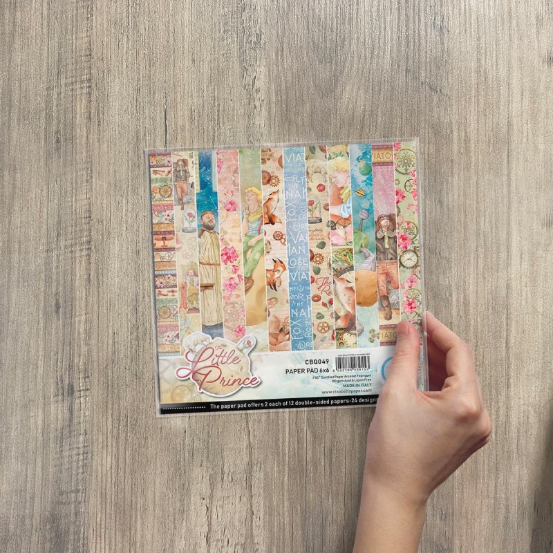 The Little Prince, zestaw 24 kartki, rozm. 15x15 cm