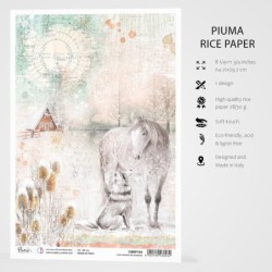 Papier ryżowy Piuma, rozm . A4, Love knows