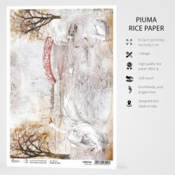 Papier ryżowy Piuma, rozm. A4, Swan Lake