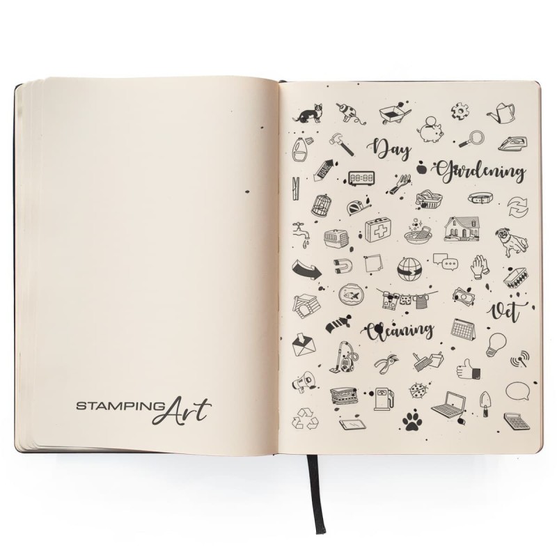 Stemple zestaw, rozm. 10cm x 15cm, BuJo Everyday