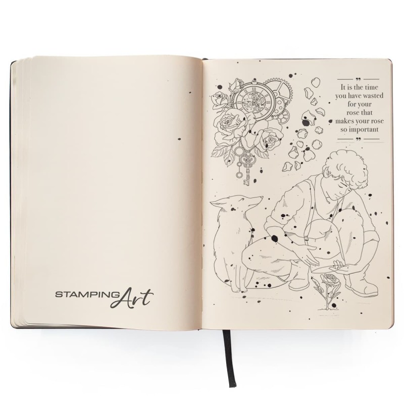 Stemple zestaw, rozm. 10x15cm, The Rose