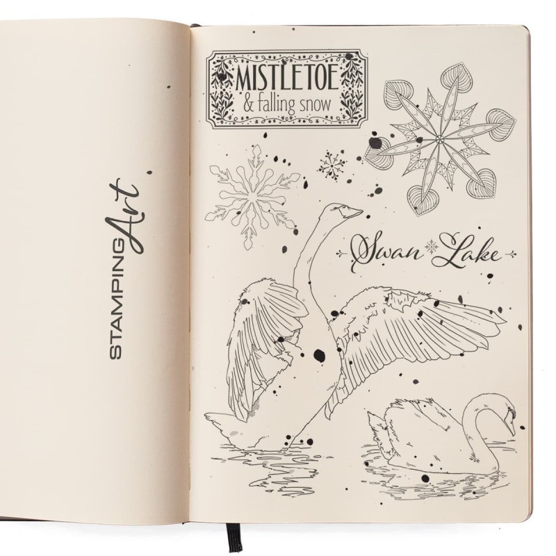 Stemple polimerowe rozm. 15x20 cm, Swan Lake