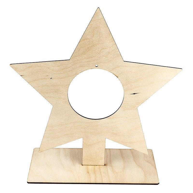 Gwiazda ze sklejki, rozm. 31x30 cm