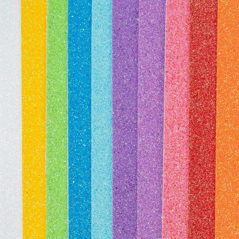 Pianka dekoracyjna, brokatowa, samoprzylepna A4, 10szt