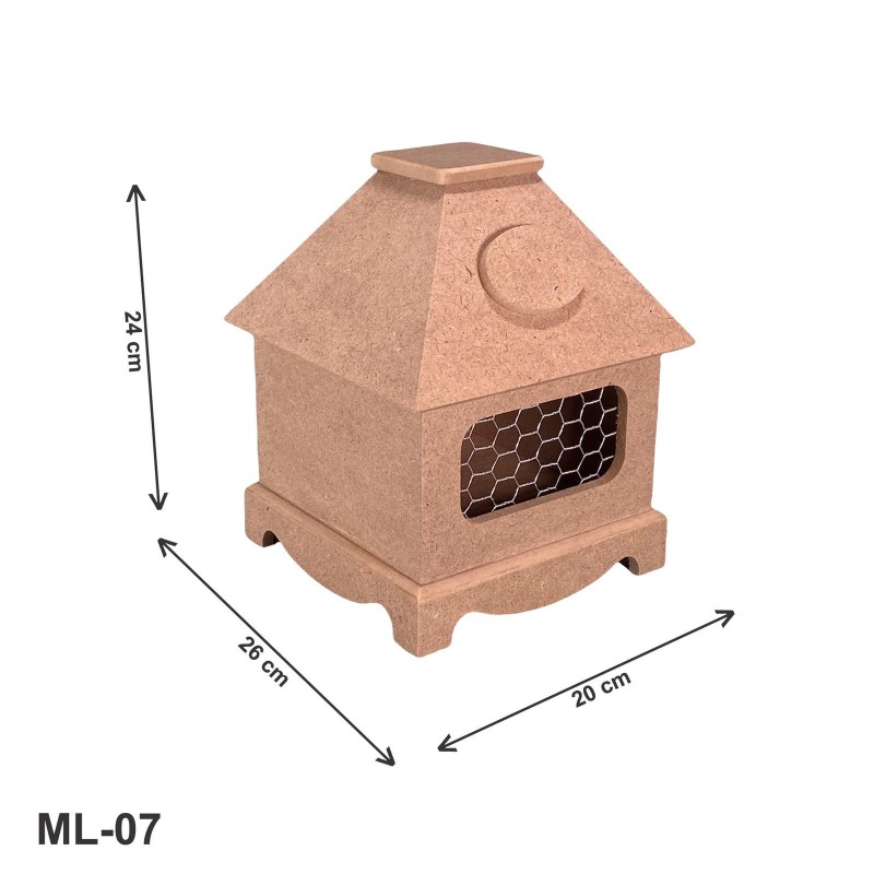 Świecznik, pudełko z mdfu, rozm. 20x26x24cm, ML07