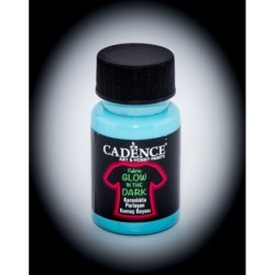 Farba świecąca w ciemności do tkanin, 50ml, niebieski