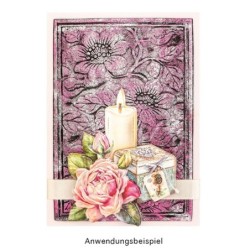 Folder do wytłaczania deluxe, kwiaty, rozm. 15,5x10cm